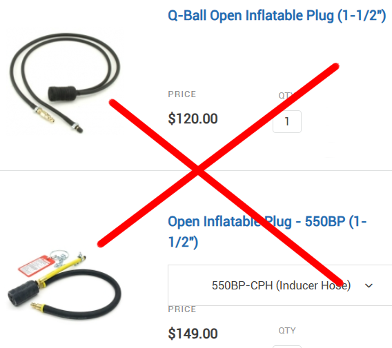 OPEN INFLATABLE POOL PLUGS